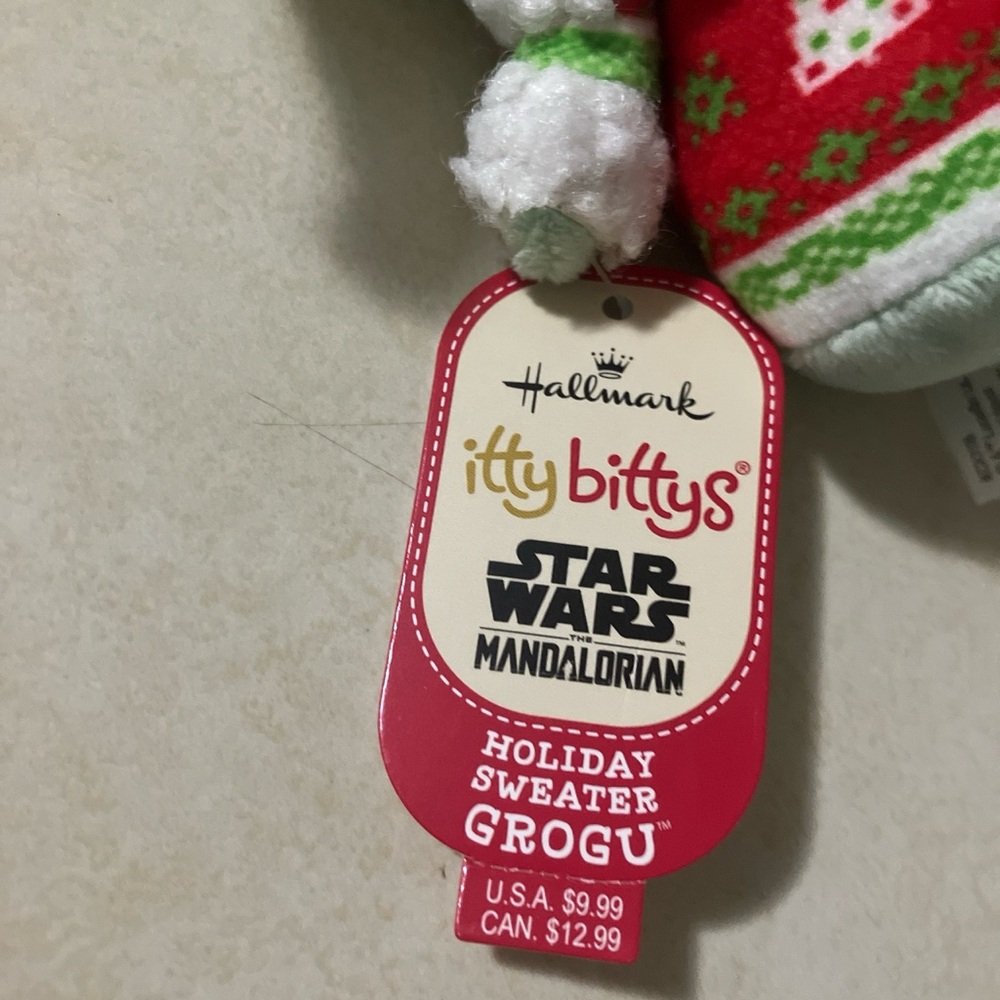 Hallmark Itty Bittys Green and Red Plush Toy - Picture 2 of 3